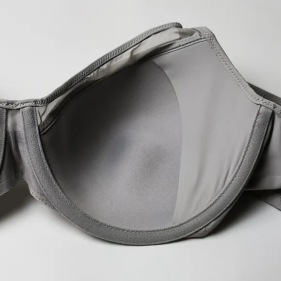 Bali Classic Gray Underwire Bra Adjustable Size 36D - Picture 4 of 7